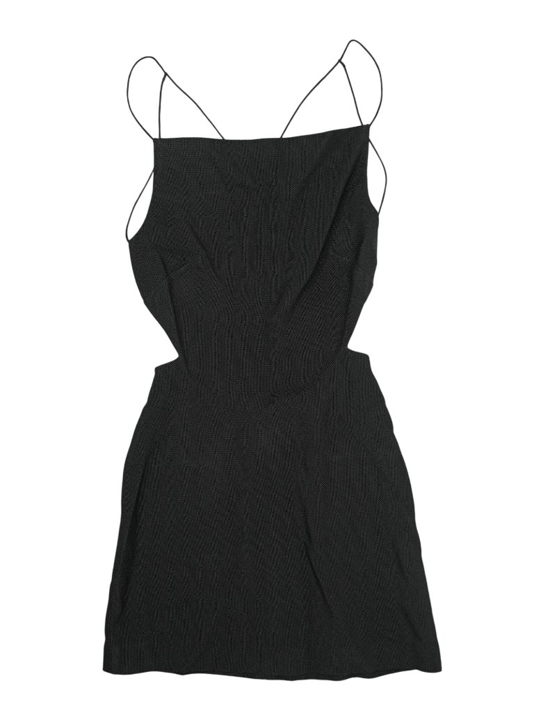 Christopher Esber Apron Mini Dress In Black